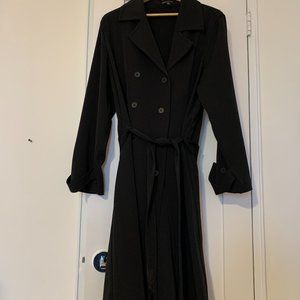 Eileen Fisher Black Trench